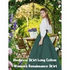 image:imageBEAUTELICATE Victorian Dress Renaissance Skirt Gypsy Long Maxi Medieval Skirt Aline Full LengthGreen