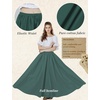 image:imageBEAUTELICATE Victorian Dress Renaissance Skirt Gypsy Long Maxi Medieval Skirt Aline Full LengthGreen