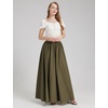 image:imageBEAUTELICATE Victorian Dress Renaissance Skirt Gypsy Long Maxi Medieval Skirt Aline Full LengthOlive Green