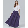 image:imageBEAUTELICATE Victorian Dress Renaissance Skirt Gypsy Long Maxi Medieval Skirt Aline Full LengthPurple