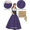 image:imageBEAUTELICATE Victorian Dress Renaissance Skirt Gypsy Long Maxi Medieval Skirt Aline Full LengthPurple