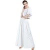 image:imageBEAUTELICATE Victorian Dress Renaissance Skirt Gypsy Long Maxi Medieval Skirt Aline Full LengthWhite