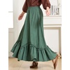 image:imageBEAUTELICATE Victorian Medieval Skirt Renaissance Costume Women Skirt with PocketsForest Green