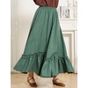 image:imageBEAUTELICATE Victorian Medieval Skirt Renaissance Costume Women Skirt with PocketsForest Green