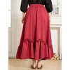 image:imageBEAUTELICATE Victorian Medieval Skirt Renaissance Costume Women Skirt with PocketsMaroon