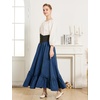 image:imageBEAUTELICATE Victorian Medieval Skirt Renaissance Costume Women Skirt with PocketsNavy Blue