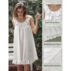 image:imageBEAUTELICATE Victorian Sleepshirt Vintage Nightgown 100 Cotton Ruffle Pajama for Women