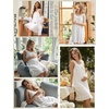 image:imageBEAUTELICATE Victorian Sleepshirt Vintage Nightgown 100 Cotton Ruffle Pajama for Women