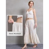 image:imageBEAUTELICATE Vintage Cotton Shorts Pettipants Culotte Slip Cropped Sleepwear Pants with Lace EdgeCream