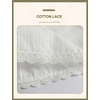 image:imageBEAUTELICATE Women 100 Cotton Half Slip Lace Trim Elastic Waist UnderskirtWhite20 Length