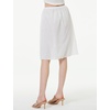 image:imageBEAUTELICATE Women 100 Cotton Half Slip Lace Trim Elastic Waist UnderskirtWhite24 Length