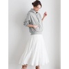 image:imageBEAUTELICATE Women 100 Cotton Maxi Skirt Elastic Waist Two Side Pocket Casual Pleated SkirtIvory