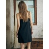 image:imageBEAUTELICATE Women 100 Cotton Slip with Adjustable Straps Under Dress Lightweight Above Knee Summer NightgownBlack