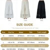 image:imageBEAUTELICATE Women Cotton Batiste Culotte Slip Pettipants Lace Trim Vintage Wide Leg Half SlipBlack