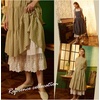 image:imageBEAUTELICATE Women Cotton Batiste Culotte Slip Pettipants Lace Trim Vintage Wide Leg Half SlipCream