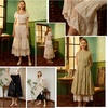 image:imageBEAUTELICATE Women Cotton Batiste Culotte Slip Pettipants Lace Trim Vintage Wide Leg Half SlipIvory