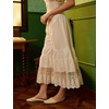image:imageBEAUTELICATE Women Cotton Batiste Culotte Slip Pettipants Lace Trim Vintage Wide Leg Half SlipIvory