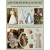 image:imageBEAUTELICATE Women Half Slip Full Length Underskirt 100 Cotton Medieval Cosplay SkirtClassic Ivory