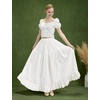 image:imageBEAUTELICATE Women Half Slip Full Length Underskirt 100 Cotton Medieval Cosplay SkirtClassic Ivory