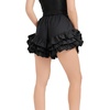 image:imageBEAUTELICATE Women Short Bloomers 100 Cotton 3 Layer Ruffles Pajama Pants Sleepwear PettipantsBlack