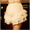 image:imageBEAUTELICATE Women Short Bloomers 100 Cotton 3 Layer Ruffles Pajama Pants Sleepwear PettipantsIvory