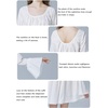 image:imageBEAUTELICATE Women Victorian Cotton Nightie Short Nightgown Oversized ALine Baby Doll Dress PajamasIvory