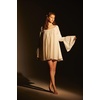 image:imageBEAUTELICATE Women Victorian Cotton Nightie Short Nightgown Oversized ALine Baby Doll Dress PajamasIvory