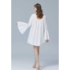 image:imageBEAUTELICATE Women Victorian Cotton Nightie Short Nightgown Oversized ALine Baby Doll Dress PajamasIvory