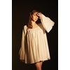image:imageBEAUTELICATE Women Victorian Cotton Nightie Short Nightgown Oversized ALine Baby Doll Dress PajamasIvory