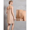 image:imageBEAUTELICATE Women Washed 100 Cotton Full Slip DressNude