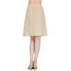 image:imageBEAUTELICATE Womens Half Slip 100 Cotton Vintage Underskirt Knee Length Pack of 2Nudenude