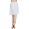 image:imageBEAUTELICATE Womens Half Slip 100 Cotton Vintage Underskirt Knee Length Pack of 2Whiteblack