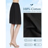 image:imageBEAUTELICATE Womens Half Slip 100 Cotton Vintage Underskirt in 3 LengthsBlack20 Length