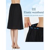 image:imageBEAUTELICATE Womens Half Slip 100 Cotton Vintage Underskirt in 3 LengthsBlack24 Length