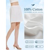 image:imageBEAUTELICATE Womens Half Slip 100 Cotton Vintage Underskirt in 3 LengthsIvory16 Length