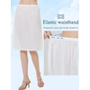 image:imageBEAUTELICATE Womens Half Slip 100 Cotton Vintage Underskirt in 3 LengthsIvory24 Length