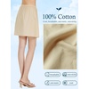 image:imageBEAUTELICATE Womens Half Slip 100 Cotton Vintage Underskirt in 3 LengthsNude16 Length