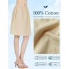 image:imageBEAUTELICATE Womens Half Slip 100 Cotton Vintage Underskirt in 3 LengthsNude20 Length