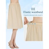 image:imageBEAUTELICATE Womens Half Slip 100 Cotton Vintage Underskirt in 3 LengthsNude24 Length