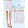 image:imageBEAUTELICATE Womens Half Slip 100 Cotton Vintage Underskirt in 3 LengthsWhite16 Length