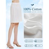 image:imageBEAUTELICATE Womens Half Slip 100 Cotton Vintage Underskirt in 3 LengthsWhite20 Length
