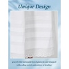 image:imageBEAUTELICATE Womens Long White Cotton ALine Lace Trim Pintuck Tier SkirtBlack