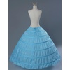 image:imageMISSYDRESS Full Aline 6 Hoop FloorLength Bridal Dress Gown Slip PetticoatIce Blue