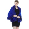 image:imageBEAUTELICATE Faux Fur Shawl Wrap Stole Shrug Bridal Winter Wedding with HookRoyal Blue