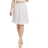 image:imageBEAUTELICATE Half Slip 100 Cotton Vintage Underskirt with Lace EmbroideryIvory