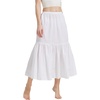 image:imageBEAUTELICATE Half Slip Skirt Extender 100 Cotton Vintage UnderskirtIvory34 Length