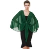 image:imageBEAUTELICATE Shawls Wraps Scarf Chiffon For Women Bridal Wedding Evening DressesEmerald Green