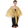 image:imageBEAUTELICATE Shawls Wraps Scarf Chiffon For Women Bridal Wedding Evening DressesGold
