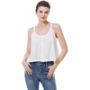 image:imageBEAUTELICATE Women Tank Top 100 Cotton Plaid Camisole U Neck Backless Tank Top SleevelessIvory