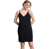 image:imageBEAUTELICATE Women Washed 100 Cotton Full Slip DressBlack